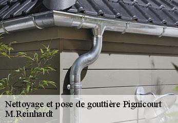 Nettoyage et pose de gouttière  pignicourt-02190 M.Reinhardt