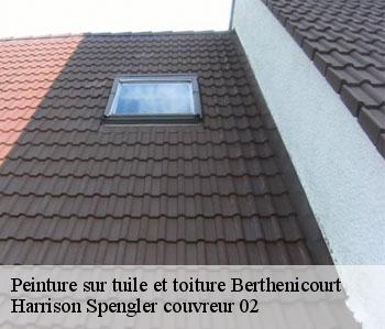 Peinture sur tuile et toiture  berthenicourt-02240 Harrison Spengler couvreur 02