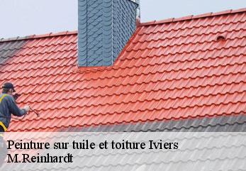 Peinture sur tuile et toiture  iviers-02360 M.Reinhardt